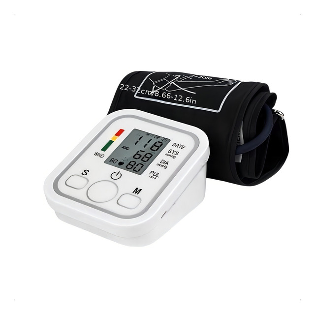 Medidor De Pressão Arterial Digital Automático Com Voz Aparelho Dispositivel Braco Usb