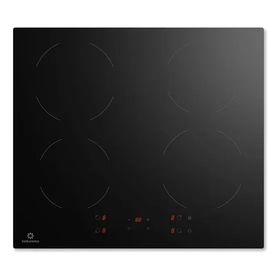 Encimera A Inducción Indurama 4 Inductores Negra Ei-4pvi601