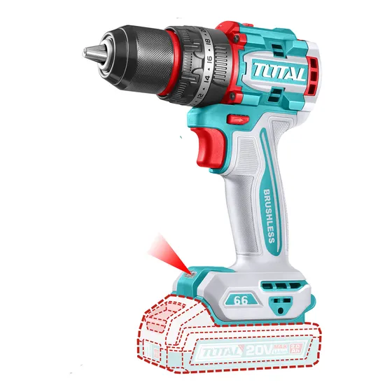 Taladro percutor 20v Bl 2000rpm 66nm Industrial Total Tidli206681