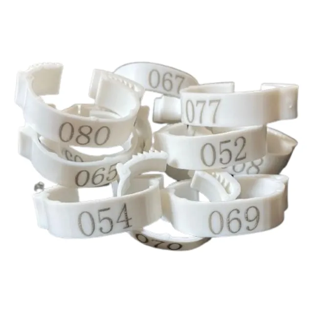 Anillos Numerados Identificatorios Para Aves Gallinas 20 Mm