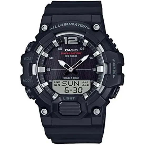 Reloj De Cuarzo Negro Con Pantalla Clásica Hdc-700-1avcf