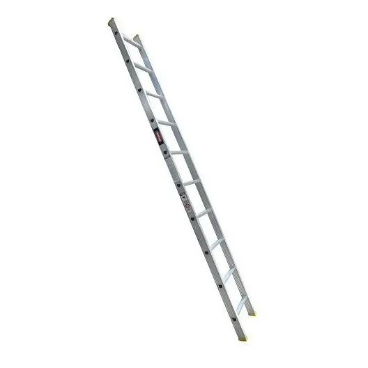Escalera Recta De Aluminio Akron 10 Esc 79-34 Color Plateado