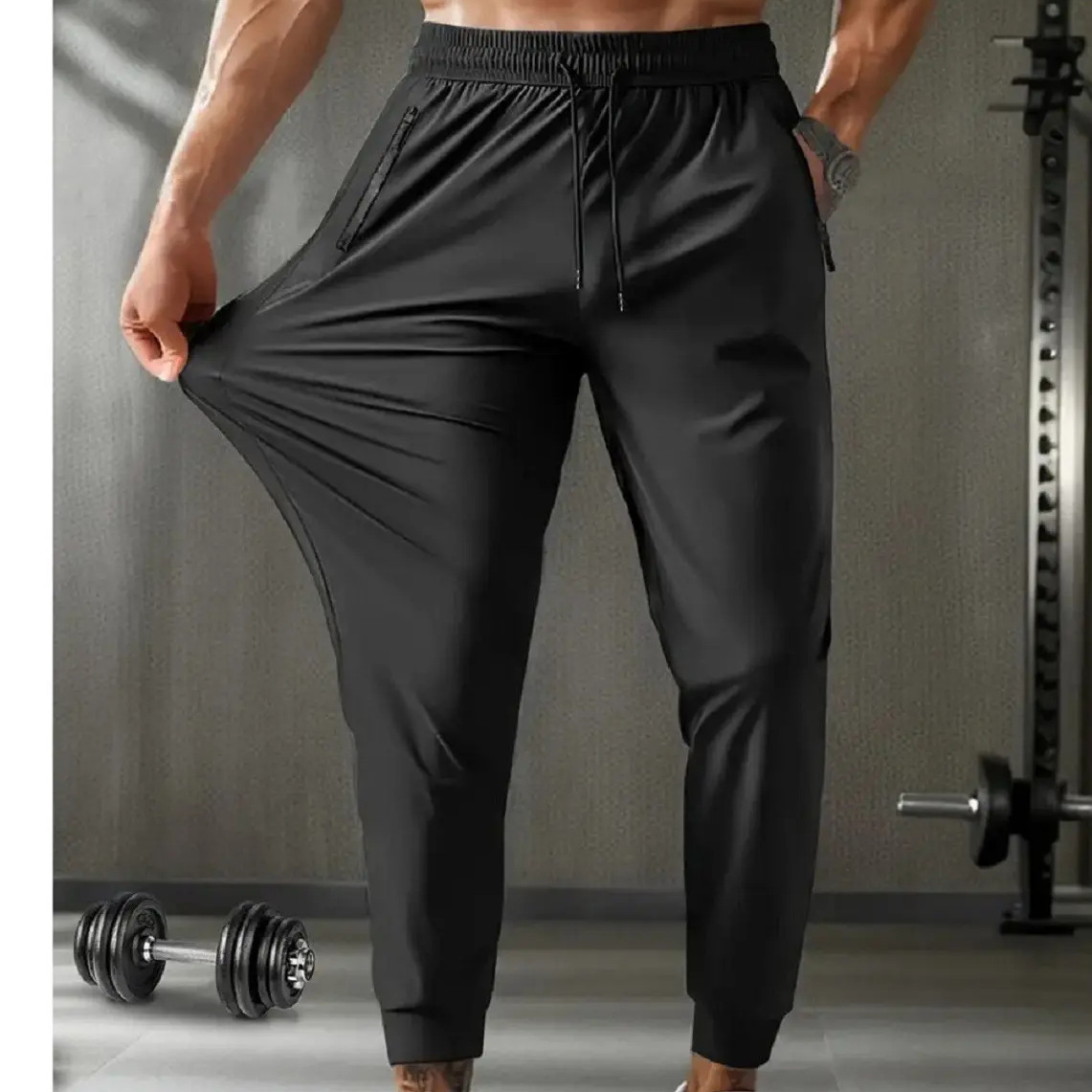 Calça Tactel Masculina Jogger Slim Esportiva Treino Academia Calça Tactel Masculina Jogger Slim Esportiva Treino Academia