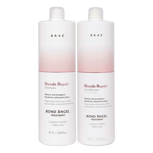 Kit Braé Blond Repair Shampoo E Condicionador Litro Kit Braé Blond Repair Shampoo E Condicionador Litro