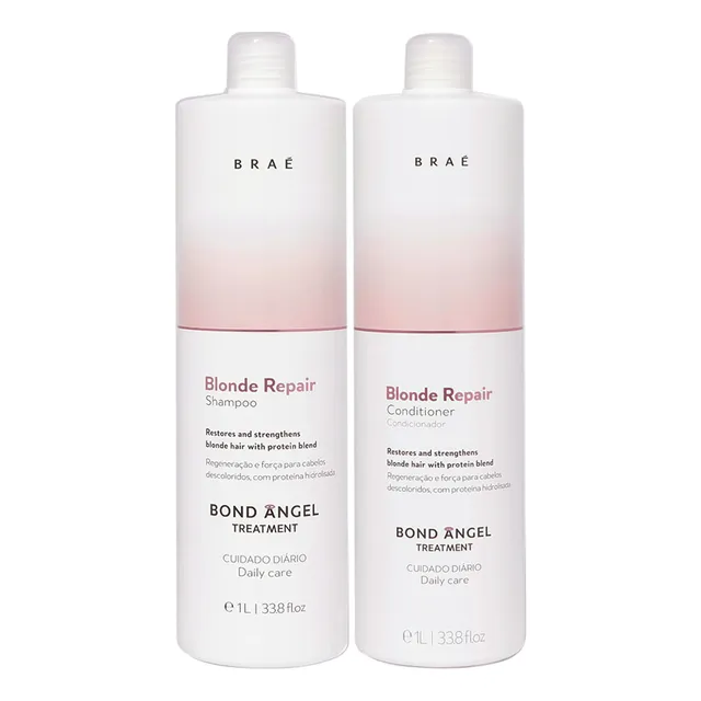 Kit Braé Blond Repair Shampoo E Condicionador Litro Kit Braé Blond Repair Shampoo E Condicionador Litro