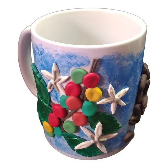 Souvenir Pocillo Mug 11 Oz Café De Colombia 3d Hecho A Mano