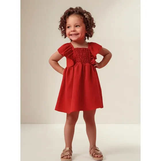 Kukie Vestido Com Calcinha Vermelho
