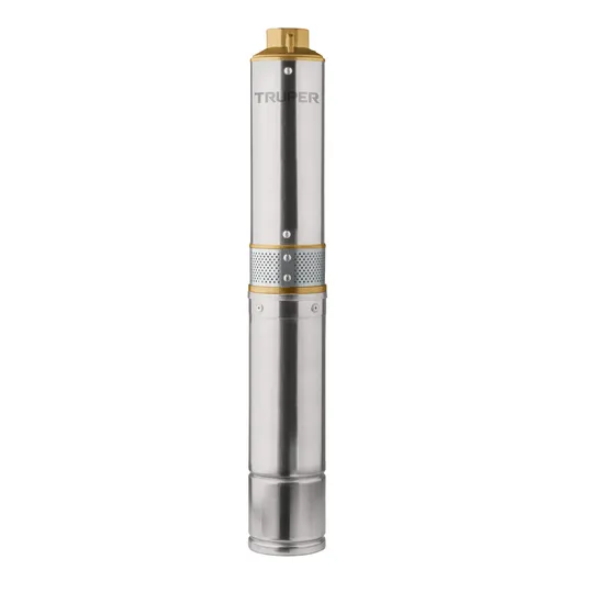 Bomba Tipo Bala Sumergible 1/2 Hp Agua Limpia Truper 102974 Color Plateado