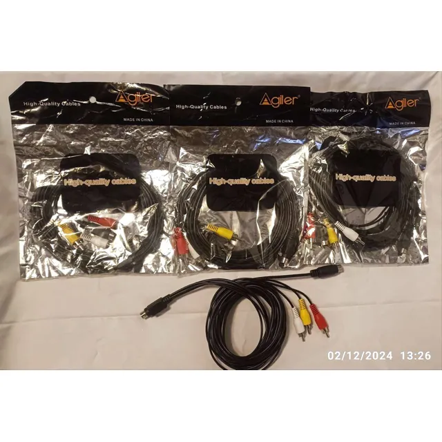 Cable Super Video Minidin7 Pines A Minidin4 Pin Y 3 Rca 2mts