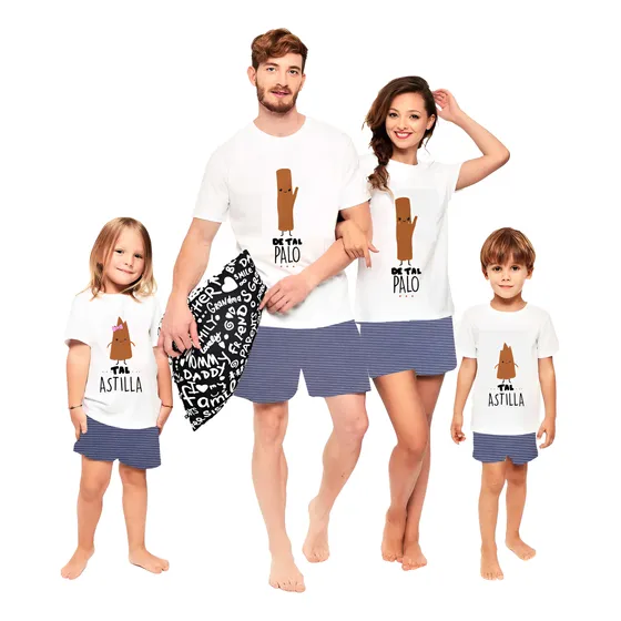 Pijama Para Toda La Familia Papa Mama Hijo Hija Niño Niña 