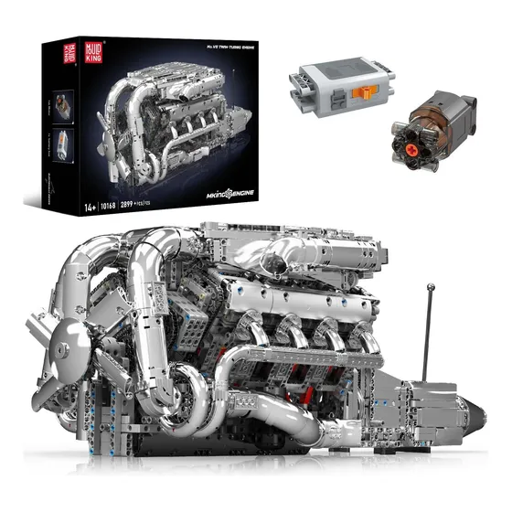 Mold King V8 Kit De Modelo De Motor Twin-turbo Que Corre, De