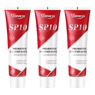 Cc 3x Pasta Dientes Probiótica Sp-10 Para Blanquear Los Cc 3x Pasta Dientes Probiótica Sp-10 Para Blanquear Los