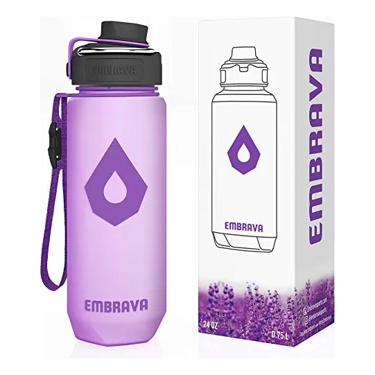 Botella De Agua De Embrava Con Marcadores De Tiempo - 7vmca