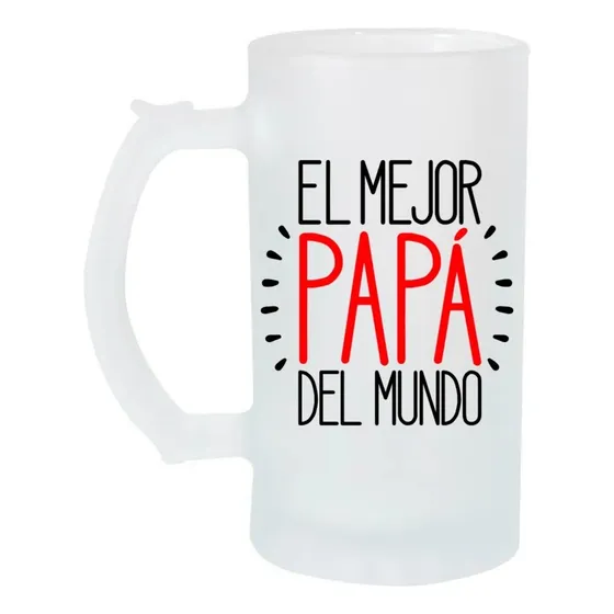 Taza Cervecero 16oz El Mejor Papá Del Mundo