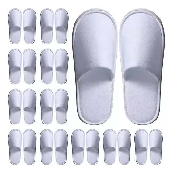 20 Pares De Zapatillas Desechables Para Hoteles Y Familias