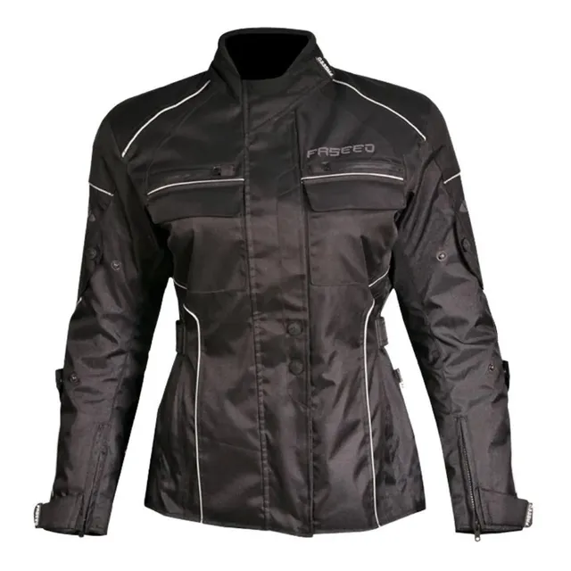 Chamarra Motociclista Dama Faseed Protecciones Impermeable 