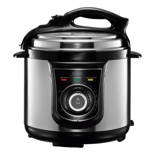 Panela De Pressão Elétrica 840w Aço Inox 4l Elgin