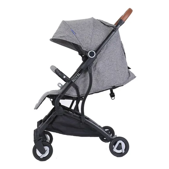 Coche Infanti Royal Plegable Con Parasol 15kg S902 Color Gris