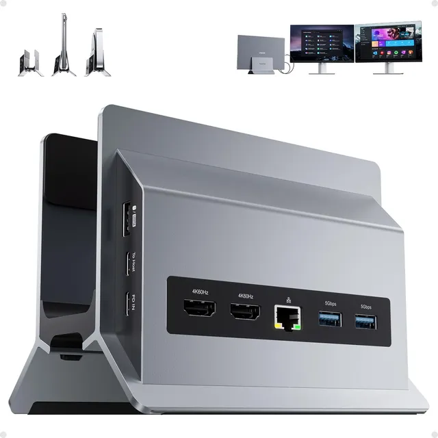 Estación De Acoplamiento Pulwtop 11 En 1 Usb C Con Doble Mon