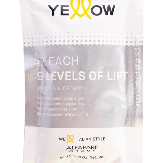 Yellow Bleach 9 Levels Of Lift Polvo Decolorante 50grs