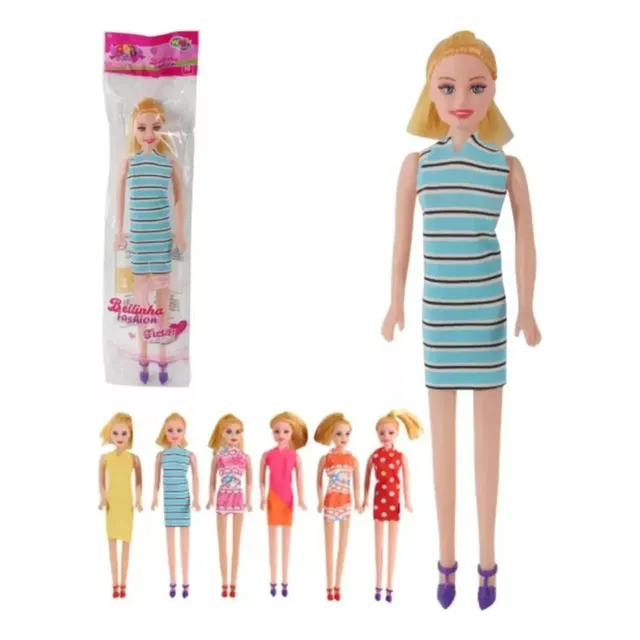 Kit Com 10 Bonecas Baratas Brinquedo Prenda Barata Atacado