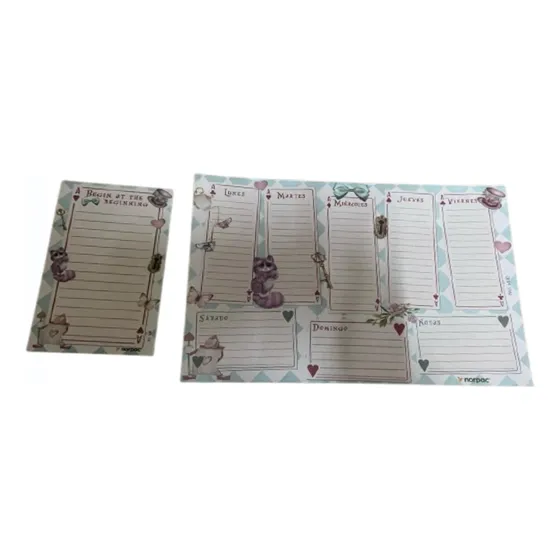 Planner Semanal Perpetuo + Block To Do List Con Iman Norpac