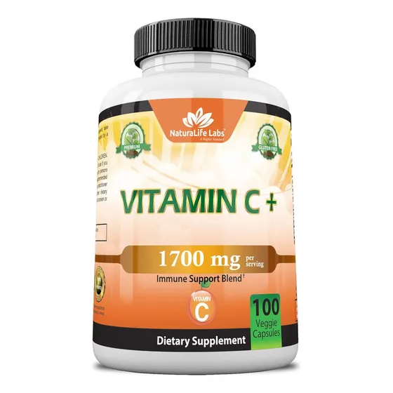 Suplemento Vitamina C De 1,700 Mg 100 Capsulas Naturalife Sabor Sin Sabor