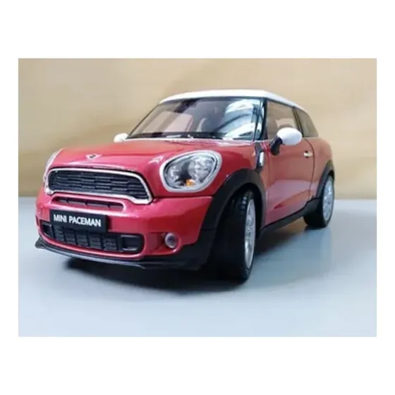 Mini Cooper S Paceman Rojo Escala 1:24 17cms De Largo Metal