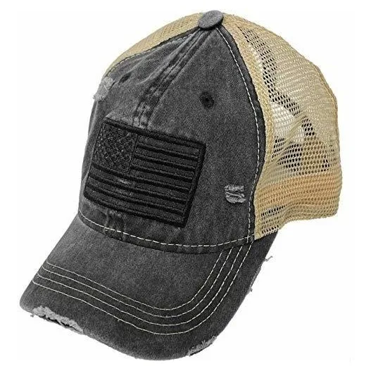 Ponytail Messy Buns Trucker Ponycaps Plain Baseball Jxv1q