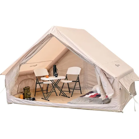 Carpa Alpina Inflable 4 P. Con Inflador Color Arena Driven