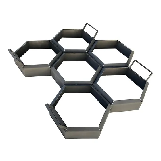 Forma De Aço Fazer Bloco Sextavado De Concreto -25x25x6cm   