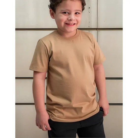 Camiseta Básica Infantil Juvenil 100% Algodão Menino Menina