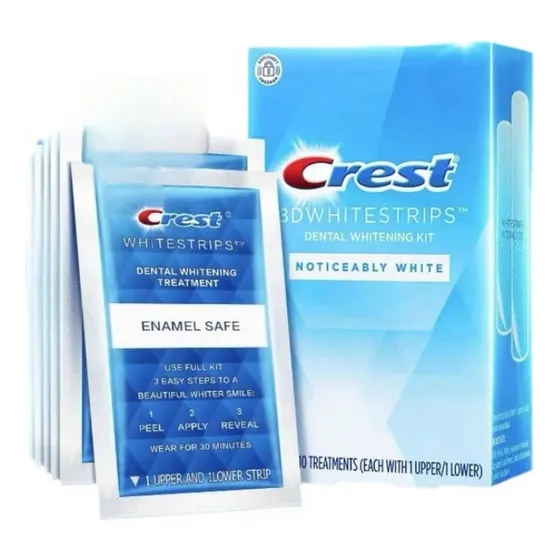Crest Pegatinas Blanqueadoras 3d Extra Gruesas* 10