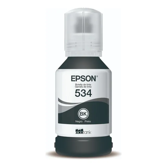 Epson Botella De Tinta Ecotank Color Negro, Código T534120