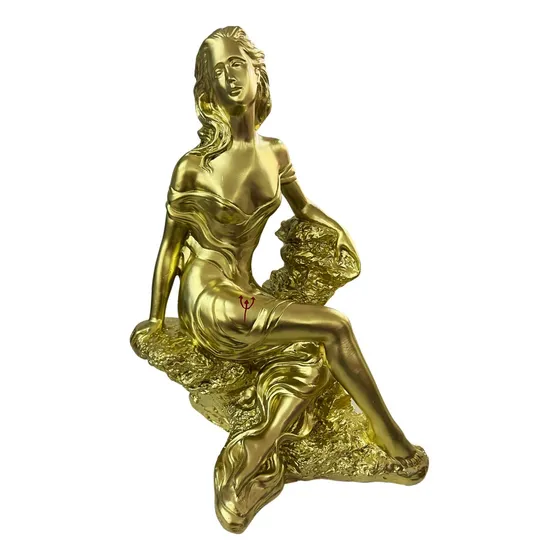 Imagem Escultura Pomba Gira Do Ouro 50 Cm Gesso Umbanda 