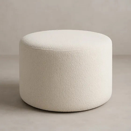 Puff Redondo 65cm  Ideal Para Closets, Quartos E Salas