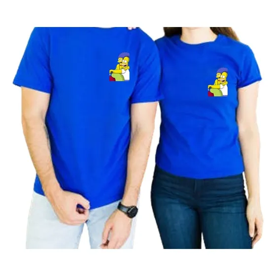 Franelas Personalizadas De Pareja March Y Homero 2