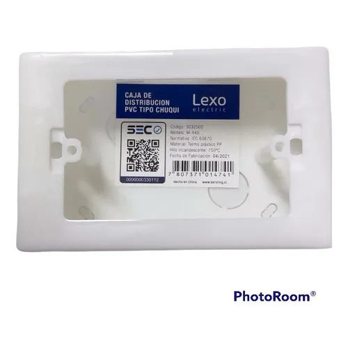 Caja De Distribución Pvc Tipo Chuqui Lexo Electric Color Blanco