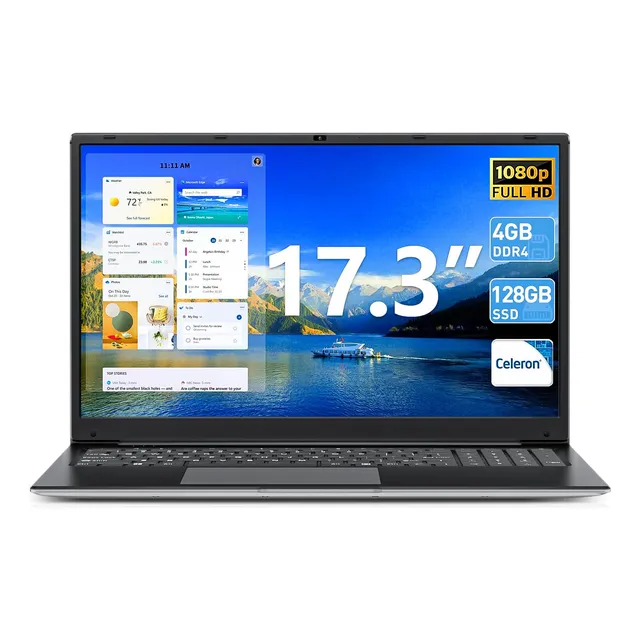 Laptop Naclud Windows 11, 17.3 Pulgadas Con Procesador Core