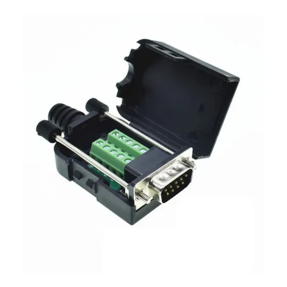 Conector Db9 Macho Com Borne P/ Cabo Serial Rs232 Clp / Ihm