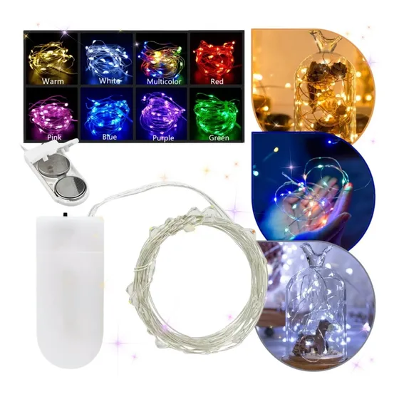 Luces Guirnalda Hilo Alambre Micro Led 30 Leds Tira 3mts