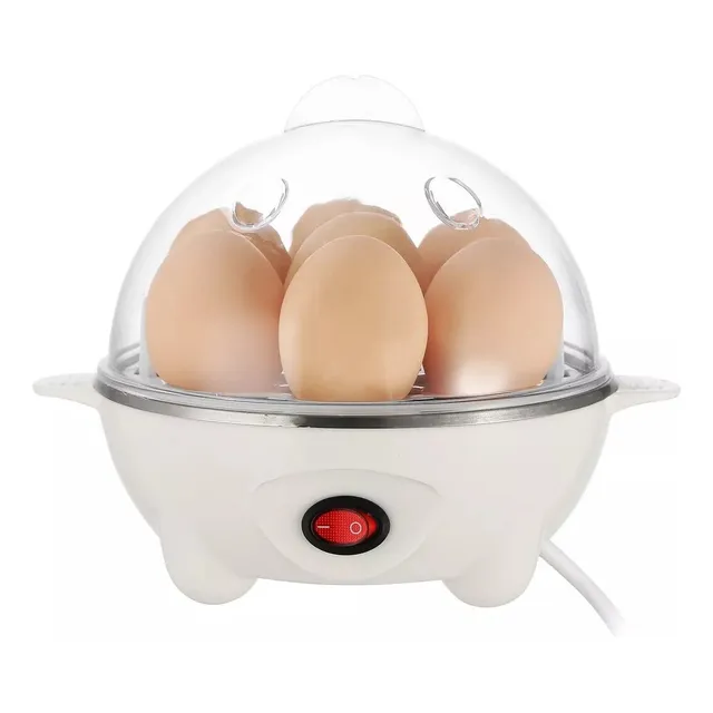 2 en 1 Vaporera de Verduras y Hervidor Kwalux Huevos Portatil Color Blanco