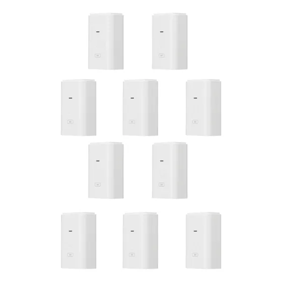 Kit 10 Pz Adaptador Poe Ubiquiti Gigabit 24 Vdc, 0.3 A