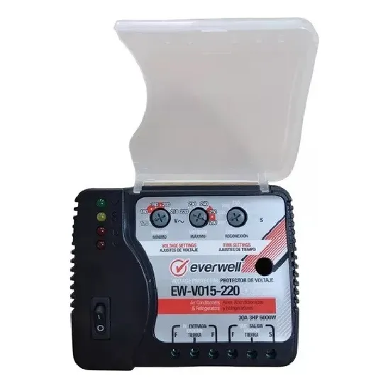 Protector De Voltaje 220v Aire Acondicionado Nevera Everwell
