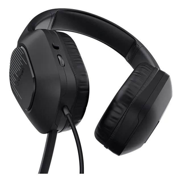 Vincha Gamer Trust Gxt415 Pc Consola 3.5mm Microfono Color Negro