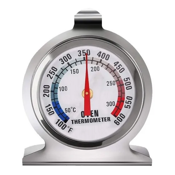 Termometro Para Horno Indicador Temperatura Cocina Acero Color Plateado