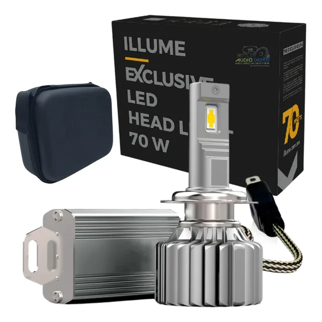 Focos Faro Luces Led Illume Exclusive 70 Watts Conector H7