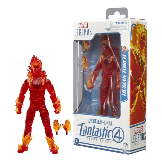 Marvel Legends Series Human Torch, Figura De Acción, Los 4 Fantasticos: Primeros Pasos
