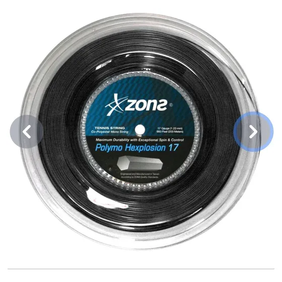 Rollo De Cuerda Zons Polymo Hexplosion 17l/1.23mm 16l/1.28 