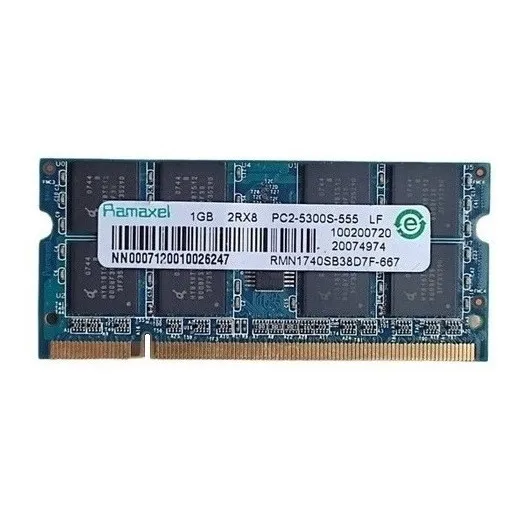 Memoria Ram De Laptop 1gb/ 667mhz/ Pc2 5300s Ramaxel